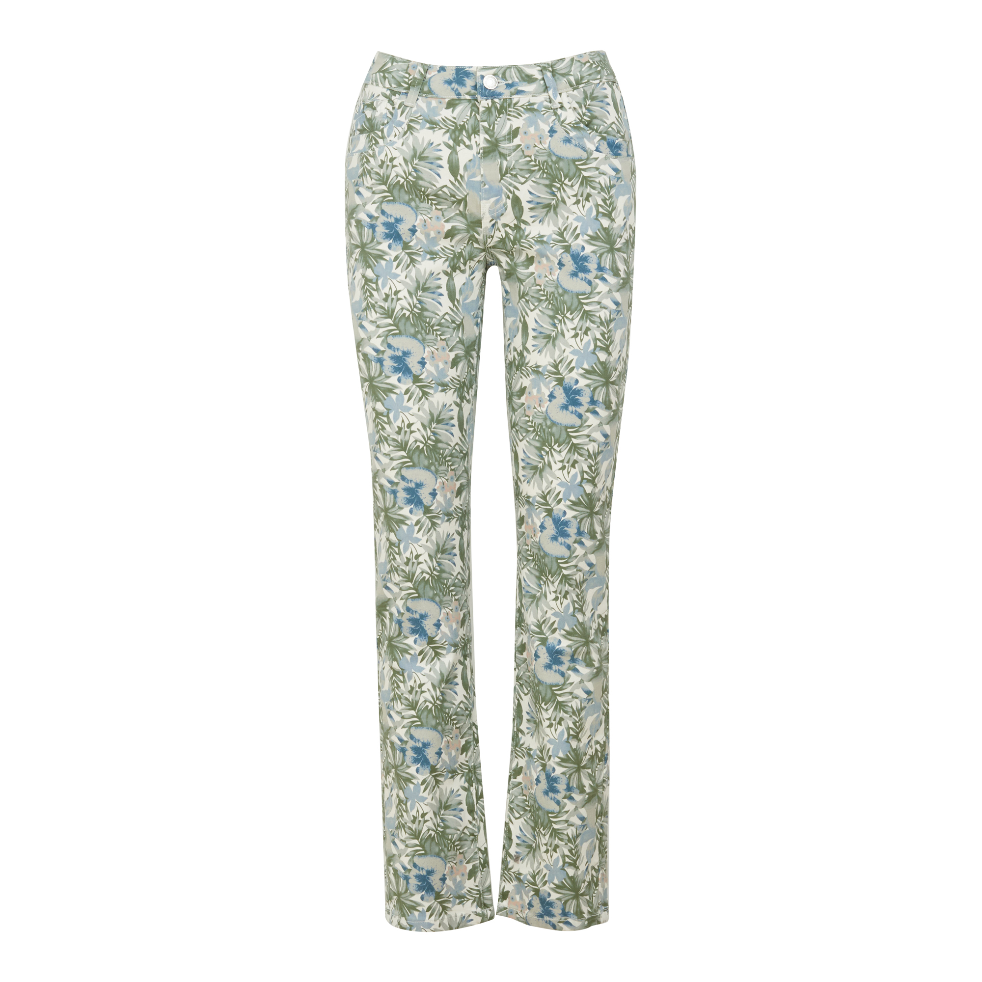 Floral printed woven pant - Queenspark