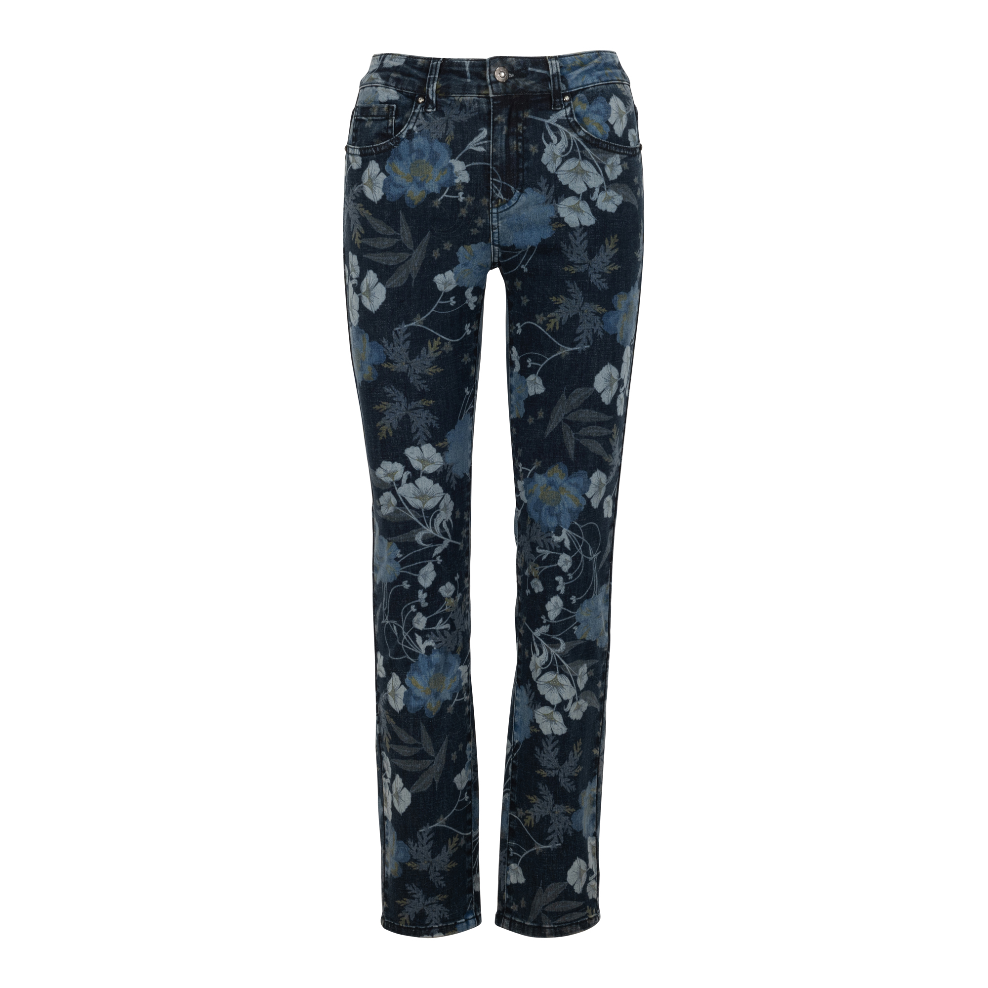 Floral printed woven Denim Jean - Queenspark