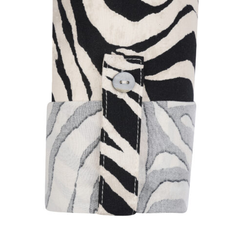 Lds Woven Zebra Print Shirt - Queenspark
